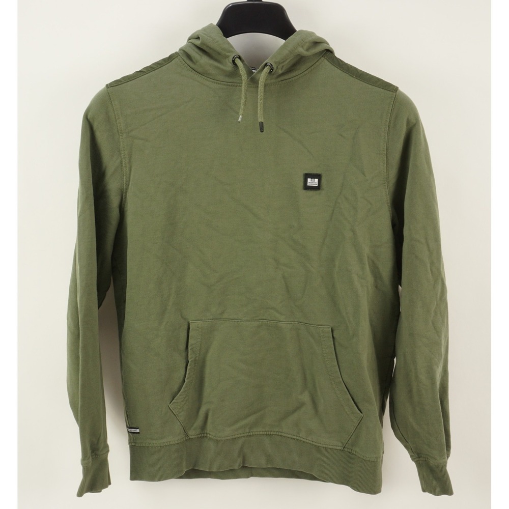 Weekend Offender Box Logo Hoodie Men's ‎ XS Green Cotton Pullover Sweatshirt